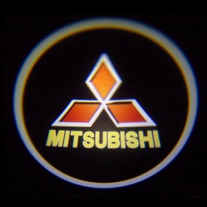 Светодиодная подсветка дверей автомобиля с логотипом Mitsubishi