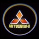 Подсветка дверей с логотипом Mitsubishi