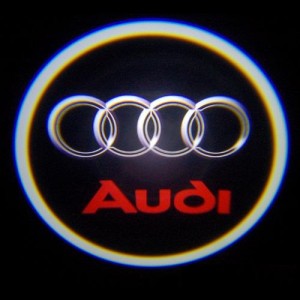 Светодиодная подсветка дверей автомобиля с логотипом Audi