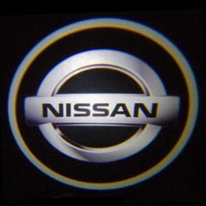 Светодиодная подсветка дверей автомобиля с логотипом NISSAN