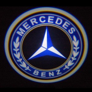 Светодиодная подсветка дверей автомобиля с логотипом MERCEDES