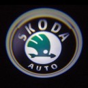 Подсветка дверей с логотипом Skoda
