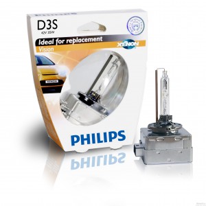 Ксеноновая Philips D3S Vision 42403VIS1 4100K (коммерческая упаковка)