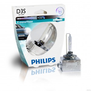 Ксеноновая Philips D3S X-tremeVision 42403XVS1 4800K +50% (коммерческая упаковка)